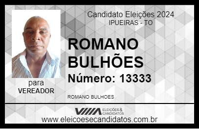 Candidato ROMANO BULHÕES 2024 - IPUEIRAS - Eleições