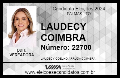 Candidato LAUDECY COIMBRA 2024 - PALMAS - Eleições