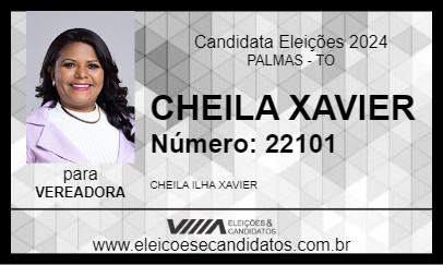 Candidato CHEILA XAVIER 2024 - PALMAS - Eleições