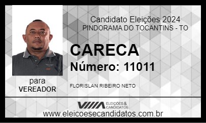 Candidato CARECA 2024 - PINDORAMA DO TOCANTINS - Eleições