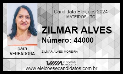 Candidato ZILMAR ALVES 2024 - MATEIROS - Eleições