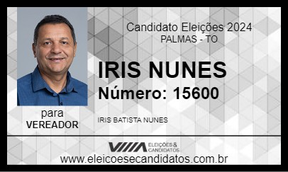 Candidato IRIS NUNES 2024 - PALMAS - Eleições