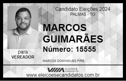 Candidato MARCOS GUIMARÃES 2024 - PALMAS - Eleições