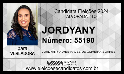 Candidato JORDYANY 2024 - ALVORADA - Eleições