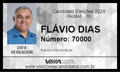 Candidato FLÁVIO DIAS 2024 - PALMAS - Eleições