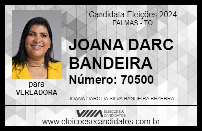 Candidato JOANA DARC BANDEIRA 2024 - PALMAS - Eleições