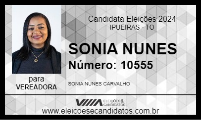 Candidato SONIA NUNES 2024 - IPUEIRAS - Eleições