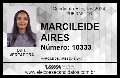 Candidato MARCILEIDE AIRES 2024 - IPUEIRAS - Eleições