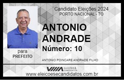 Candidato TOINHO ANDRADE 2024 - PORTO NACIONAL - Eleições