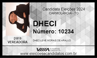 Candidato DHECI 2024 - CARMOLÂNDIA - Eleições