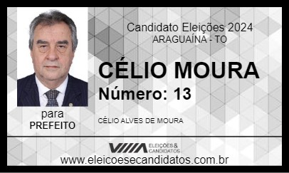 Candidato CÉLIO MOURA 2024 - ARAGUAÍNA - Eleições