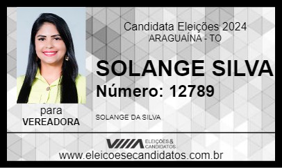 Candidato SOLANGE SILVA 2024 - ARAGUAÍNA - Eleições