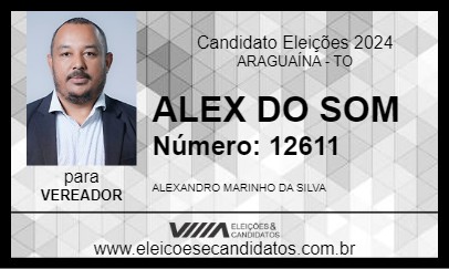 Candidato ALEX DO SOM 2024 - ARAGUAÍNA - Eleições