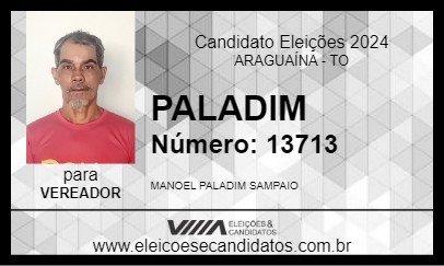 Candidato PALADIM 2024 - ARAGUAÍNA - Eleições