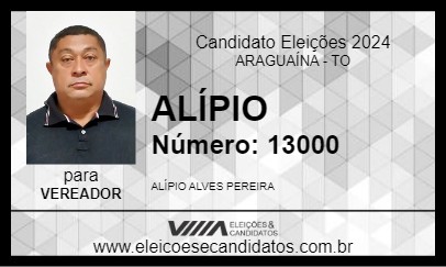 Candidato ALÍPIO 2024 - ARAGUAÍNA - Eleições