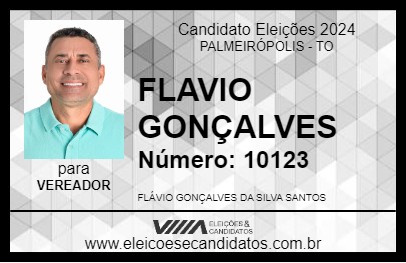 Candidato FLAVIO GONÇALVES 2024 - PALMEIRÓPOLIS - Eleições