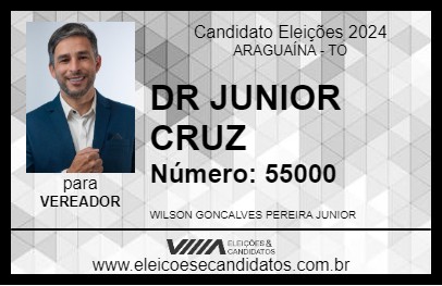 Candidato DR JUNIOR CRUZ 2024 - ARAGUAÍNA - Eleições