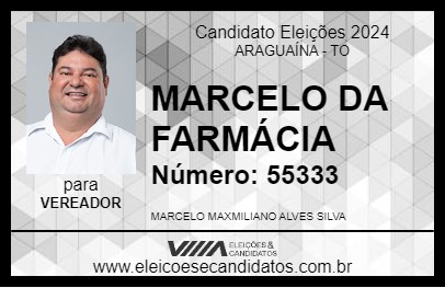 Candidato MARCELO DA FARMÁCIA 2024 - ARAGUAÍNA - Eleições