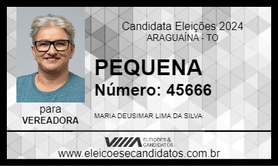 Candidato PEQUENA 2024 - ARAGUAÍNA - Eleições