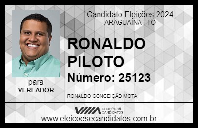 Candidato RONALDO PILOTO 2024 - ARAGUAÍNA - Eleições