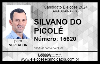 Candidato SILVANO DO PICOLÉ 2024 - ARAGUAÍNA - Eleições