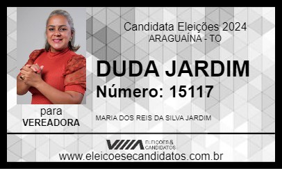 Candidato DUDA JARDIM 2024 - ARAGUAÍNA - Eleições