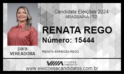 Candidato RENATA REGO 2024 - ARAGUAÍNA - Eleições