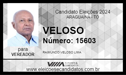 Candidato VELOSO 2024 - ARAGUAÍNA - Eleições