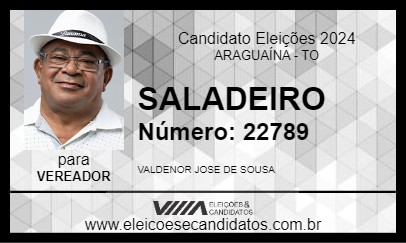 Candidato SALADEIRO 2024 - ARAGUAÍNA - Eleições