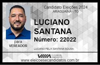 Candidato LUCIANO SANTANA 2024 - ARAGUAÍNA - Eleições