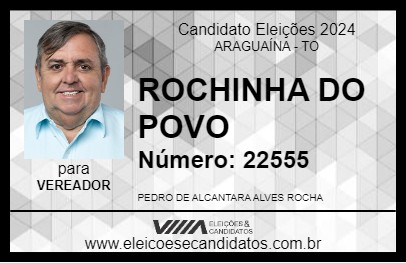 Candidato ROCHINHA DO POVO 2024 - ARAGUAÍNA - Eleições