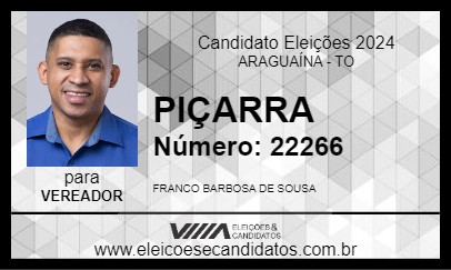 Candidato PIÇARRA 2024 - ARAGUAÍNA - Eleições