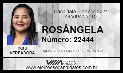 Candidato ROSÂNGELA 2024 - ARAGUAÍNA - Eleições