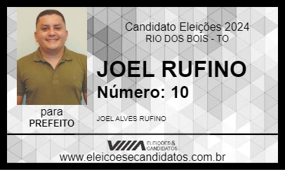 Candidato JOEL RUFINO 2024 - RIO DOS BOIS - Eleições