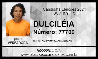 Candidato DULCILÉIA 2024 - GOIATINS - Eleições