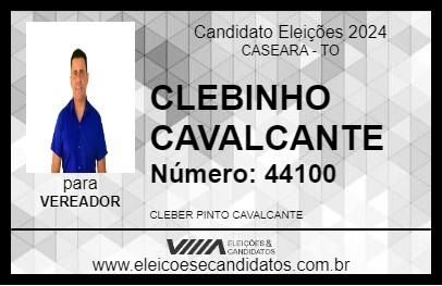 Candidato CLEBINHO CAVALCANTE 2024 - CASEARA - Eleições