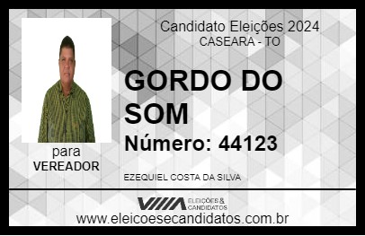 Candidato GORDO DO SOM 2024 - CASEARA - Eleições