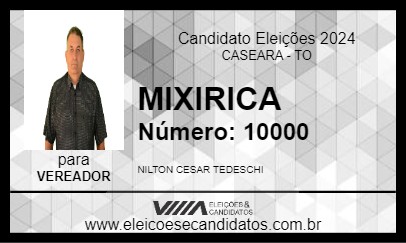 Candidato MIXIRICA 2024 - CASEARA - Eleições