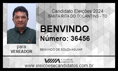 Candidato BENVINDO 2024 - SANTA RITA DO TOCANTINS - Eleições