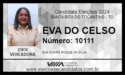 Candidato EVA DO CELSO 2024 - SANTA RITA DO TOCANTINS - Eleições