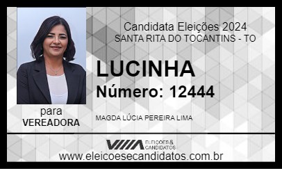 Candidato LUCINHA 2024 - SANTA RITA DO TOCANTINS - Eleições