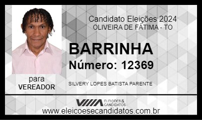 Candidato BARRINHA 2024 - OLIVEIRA DE FÁTIMA - Eleições