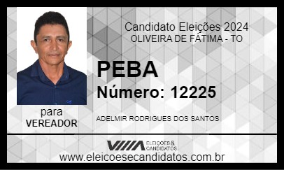 Candidato PEBA 2024 - OLIVEIRA DE FÁTIMA - Eleições