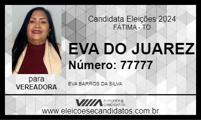 Candidato EVA DO JUAREZ 2024 - FÁTIMA - Eleições