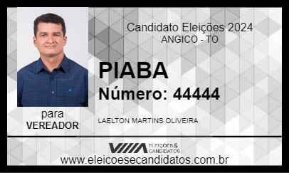 Candidato PIABA 2024 - ANGICO - Eleições