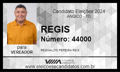 Candidato REGIS 2024 - ANGICO - Eleições