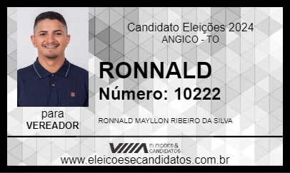 Candidato RONNALD 2024 - ANGICO - Eleições