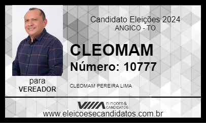 Candidato CLEOMAM 2024 - ANGICO - Eleições