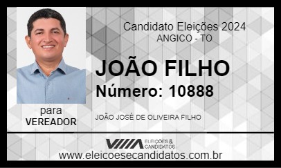 Candidato JOÃO FILHO 2024 - ANGICO - Eleições