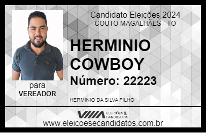 Candidato HERMINIO COWBOY 2024 - COUTO MAGALHÃES - Eleições